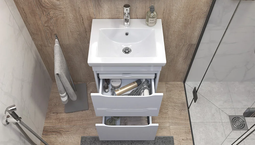 Тумба под раковину Грани 500-0-2 (Como) - фото 4 - VIGO