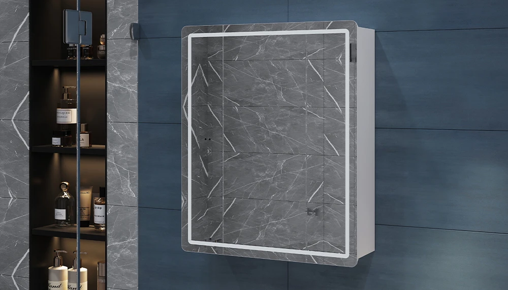 Шкаф навесной Geometry Classic 500 с зеркалом - фото 3 - VIGO