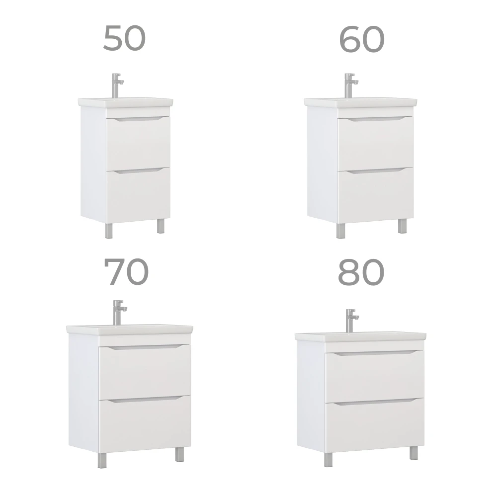 Тумба под раковину Grani 600-0-2 (Como) - фото 8 - VIGO