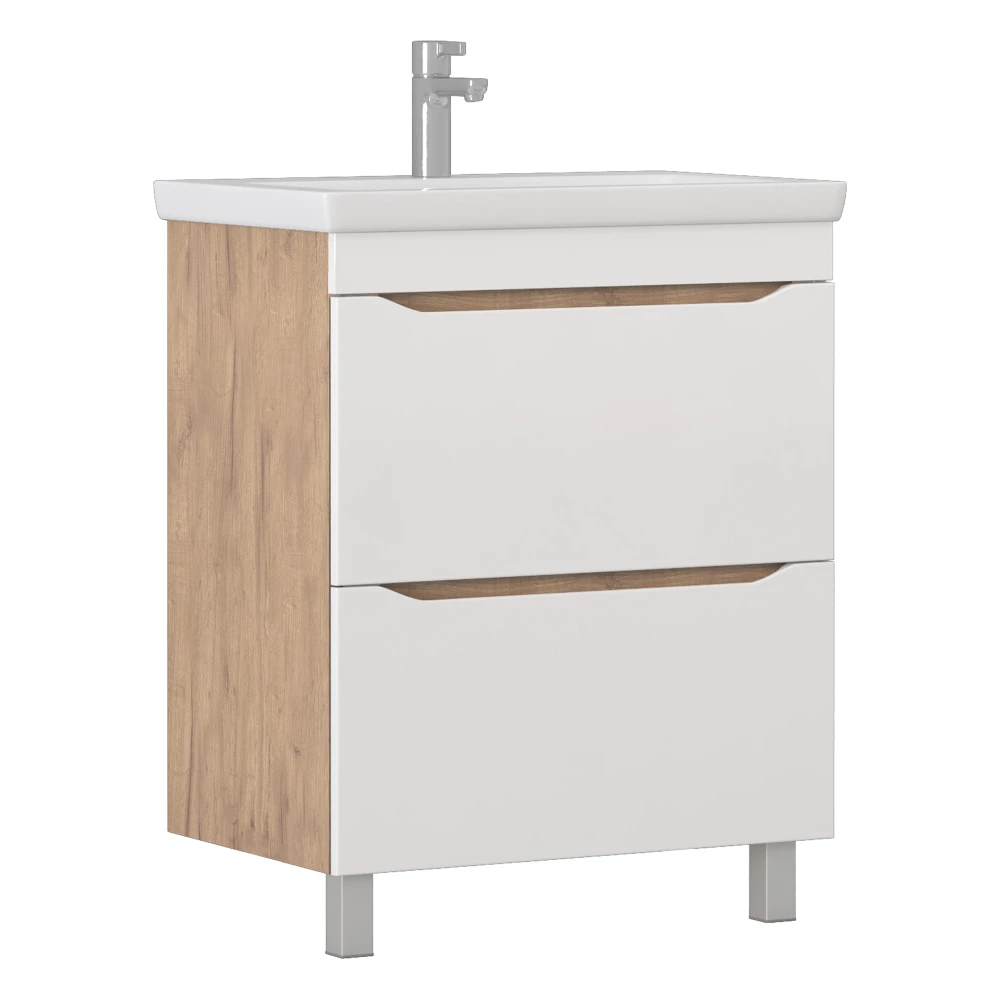 Тумба под раковину Grani 700-0-2 (Como) дуб золотой - фото 1 - VIGO