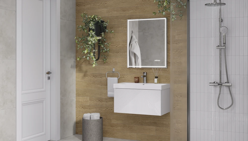 Тумба подвесная EDGE 70.1Y, белый - фото 8 - VELVEX