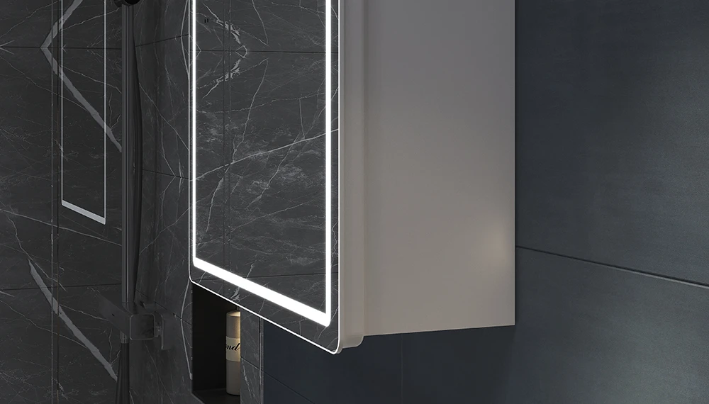 Шкаф навесной Geometry Comfort 500 с зеркалом - фото 6 - VIGO