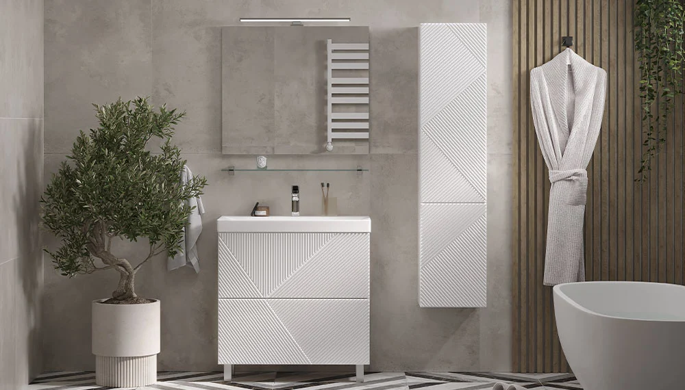 Тумба напольная EDGE 80.2Y, белая - фото 5 - VELVEX