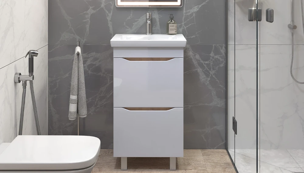 Тумба под раковину Грани 500-0-2 (Como) дуб золотой - фото 2 - VIGO