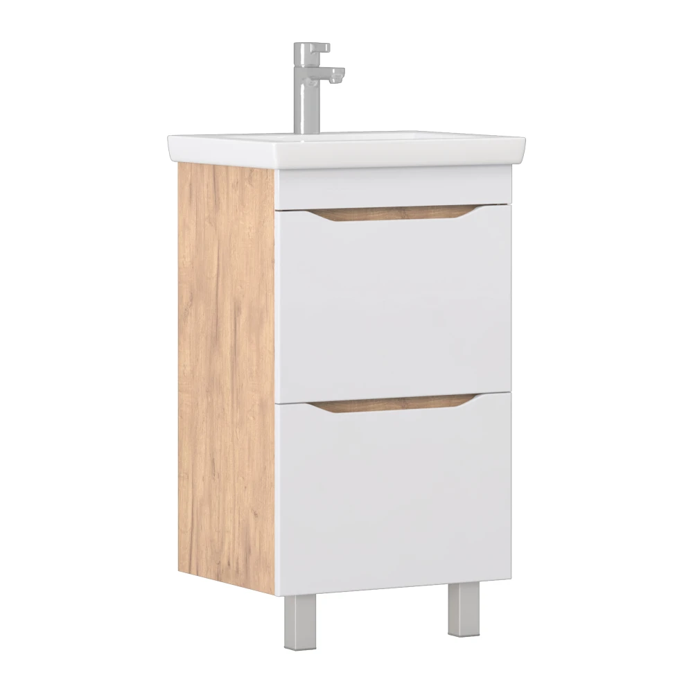 Тумба под раковину Грани 500-0-2 (Como) дуб золотой - фото 1 - VIGO