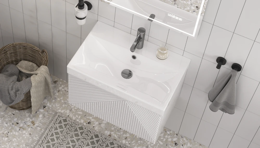 Тумба подвесная EDGE 60.1Y, белый - фото 6 - VELVEX