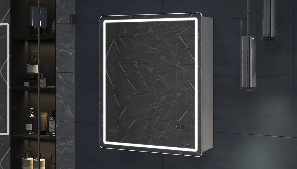 Шкаф навесной Geometry Comfort 500 с зеркалом - фото 4 - VIGO