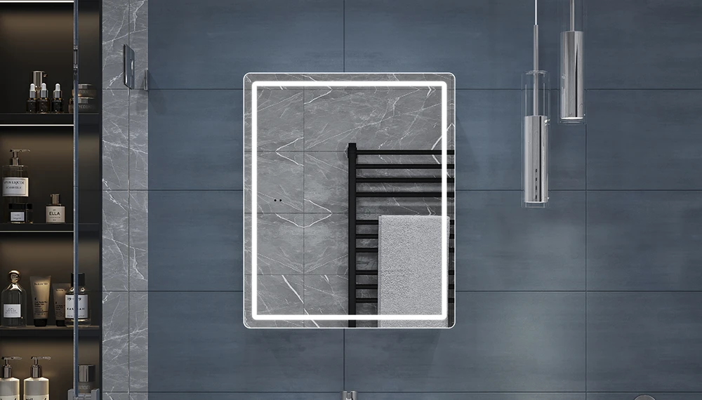 Шкаф навесной Geometry Classic 500 с зеркалом - фото 1 - VIGO