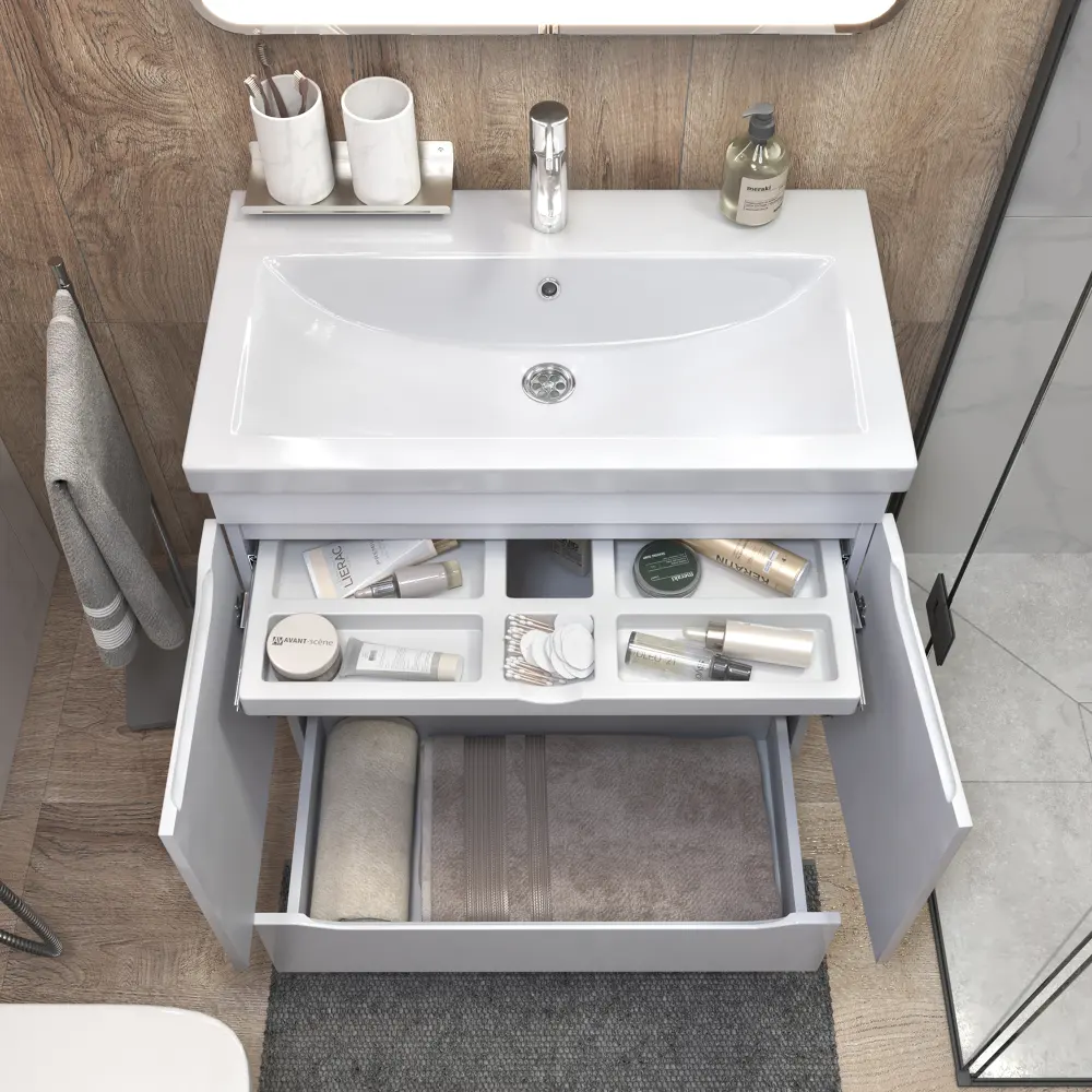 Тумба под раковину Grani 800-2-1 (Como) - фото 3 - VIGO