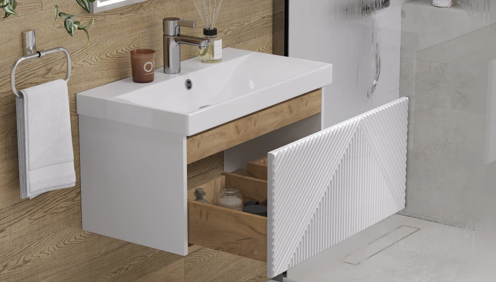 Тумба подвесная EDGE 70.1Y, белый - фото 3 - VELVEX