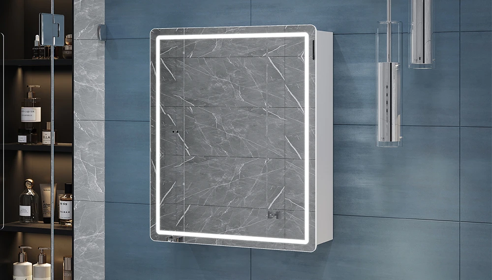 Шкаф навесной Geometry Classic 500 с зеркалом - фото 2 - VIGO