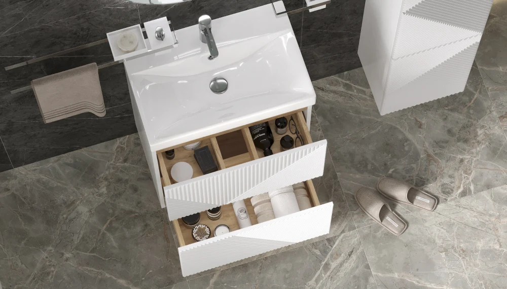 Тумба напольная EDGE 60.2Y, белый - фото 4 - VELVEX