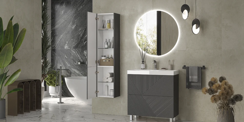 Edge 80.2Y, напольный, графит - фото 2 - VELVEX