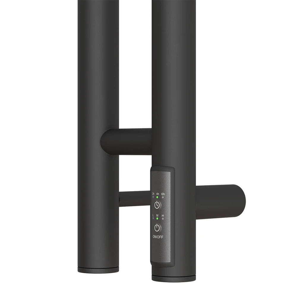Полотенцесушитель электрический Point Деметра PN12812B П3 80x1200 диммер справа, черный - фото 3 - Point