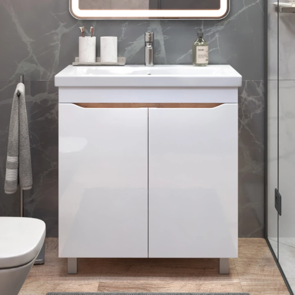 Тумба под раковину Грани 800-2-0 (Como) дуб золотой - фото 1 - VIGO