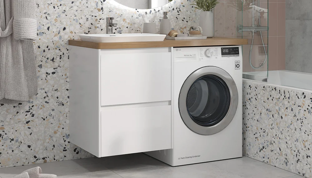 Комплект Klaufs 120х60 над стиральной машиной, шатанэ/белый - фото 3 - VELVEX