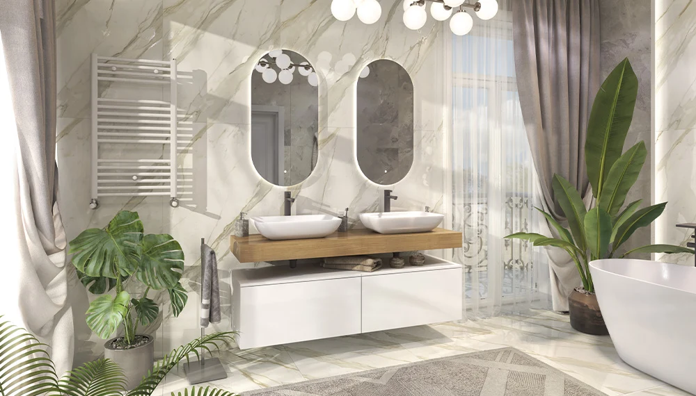 Тумба подвесная Unit 80х40, белый лёд глянец - фото 11 - VELVEX