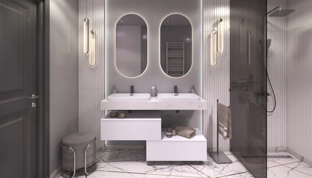 Unit 140, белый мрамор - фото 1 - VELVEX