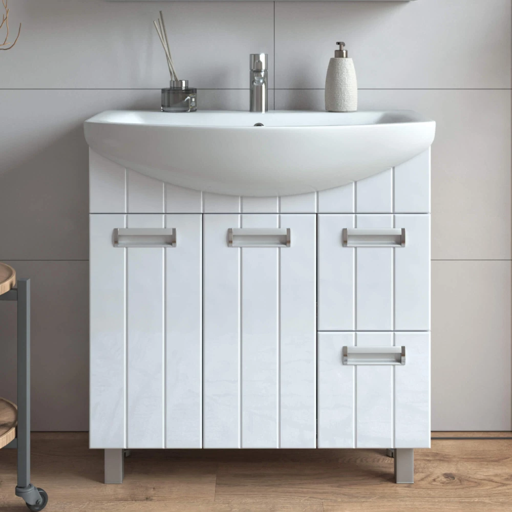 Тумба под раковину Диана 800-2-2 (Балтика) - фото 2 - VIGO