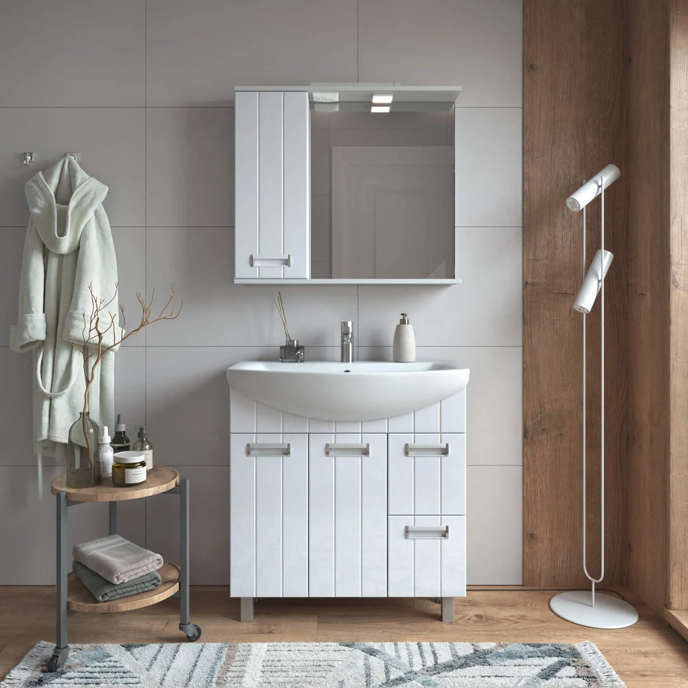 Тумба под раковину Диана 800-2-2 (Балтика) - фото 5 - VIGO