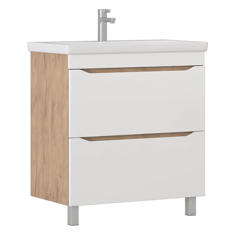 Тумба под раковину Grani 800-0-2 (Como) дуб золотой - фото 1 - VIGO