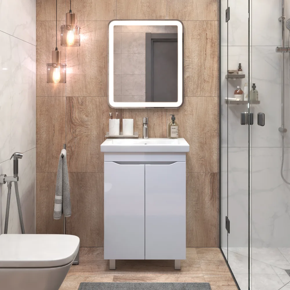 Тумба под раковину Грани 600-2-0 (Como) - фото 4 - VIGO