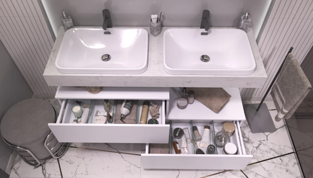 Unit 140, белый мрамор - фото 6 - VELVEX