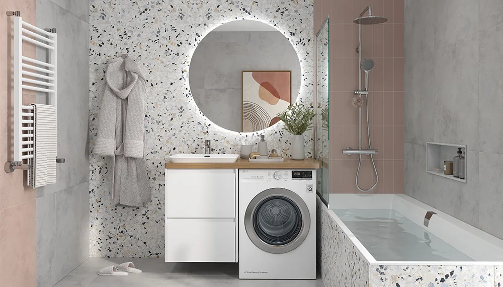 Комплект Klaufs 120х60 над стиральной машиной, шатанэ/белый - фото 1 - VELVEX
