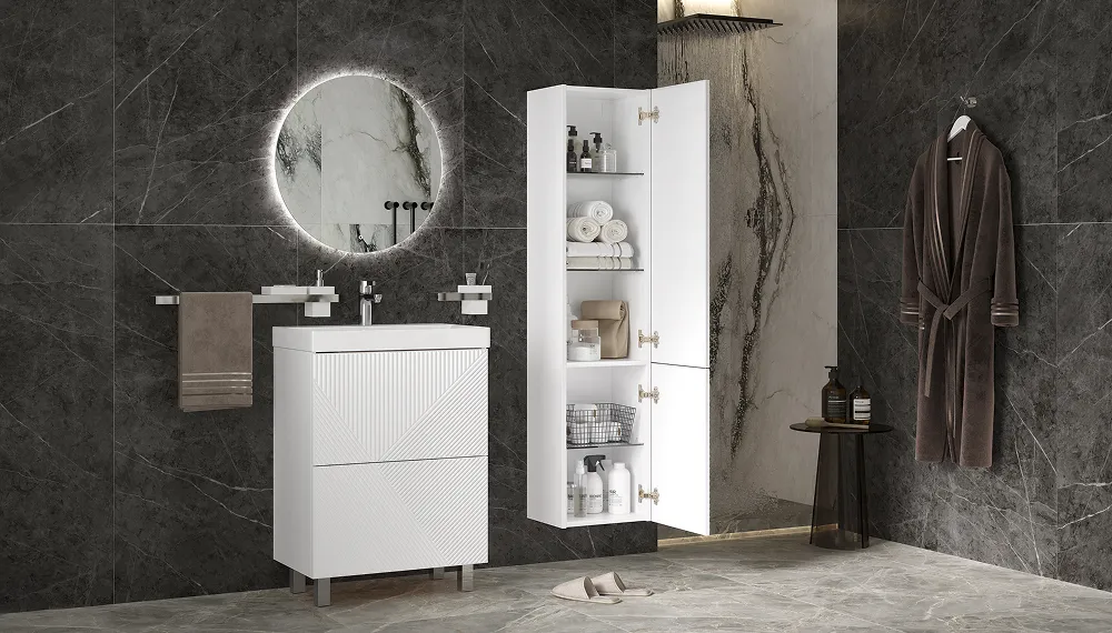 Тумба напольная EDGE 60.2Y, белый - фото 7 - VELVEX