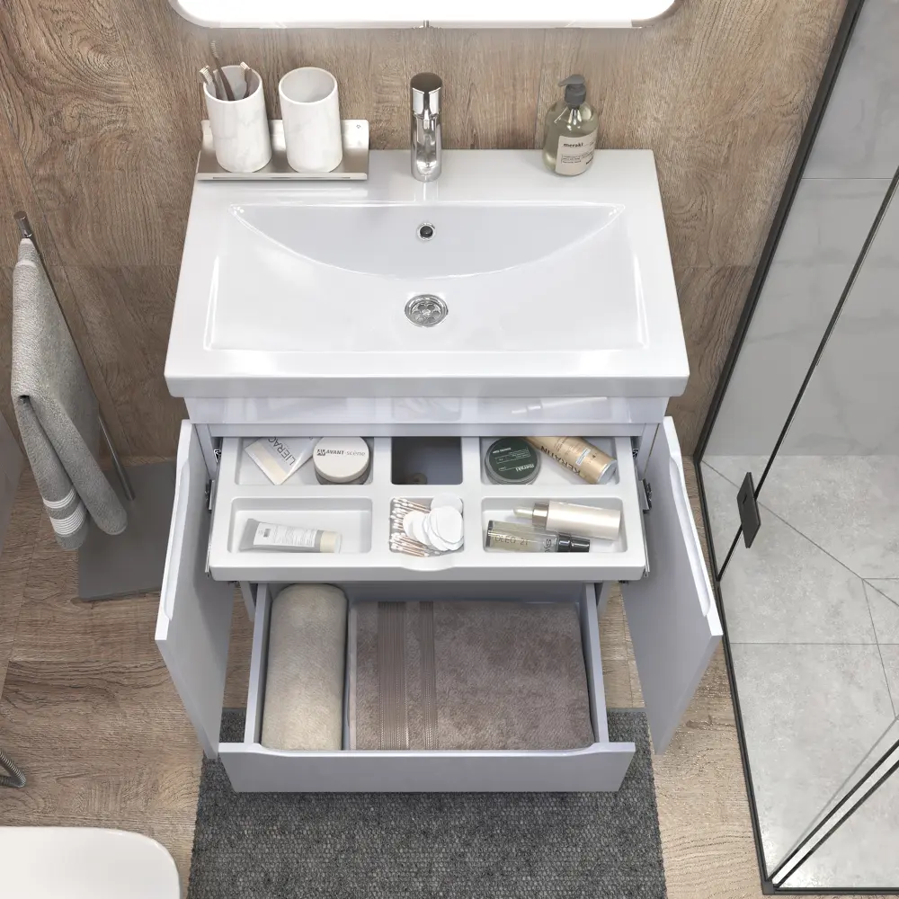 Тумба под раковину Grani 700-2-1 (Como) - фото 4 - VIGO